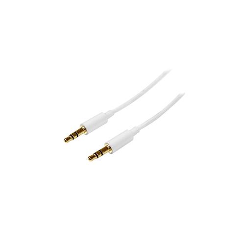 laptop rental in chennai StarTech MU1MMMSWH Slim 3.5mm Stereo Audio Cable Hire